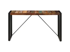 Mesa de comedor de madera maciza reciclada 140x70x75 cm ES109222