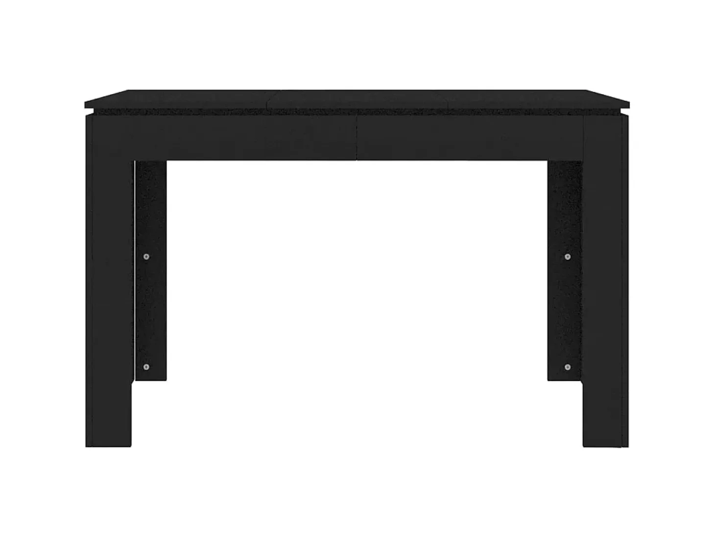 Mesa de comedor de madera contrachapada negro 120x60x76 cm ES683502