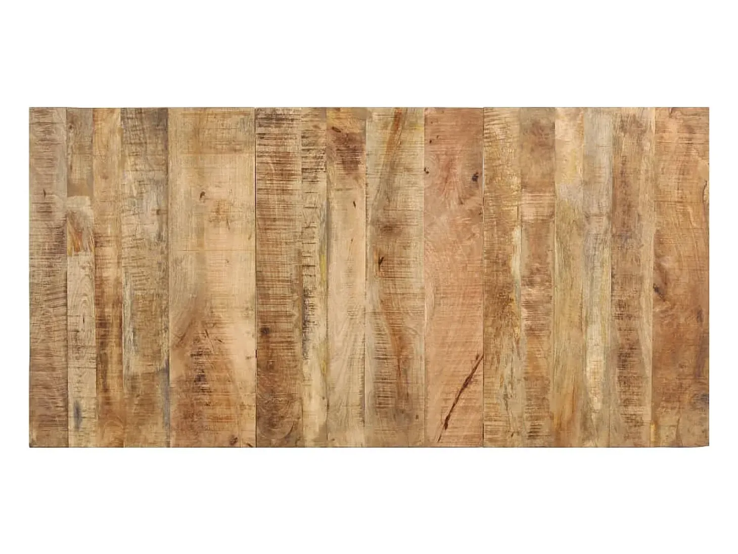 Mesa de comedor de madera de mango rugosa 160x80x76 cm