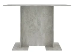 Mesa de comedor de madera gris hormigón 110x60x75 cm