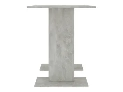 Mesa de comedor de madera gris hormigón 110x60x75 cm