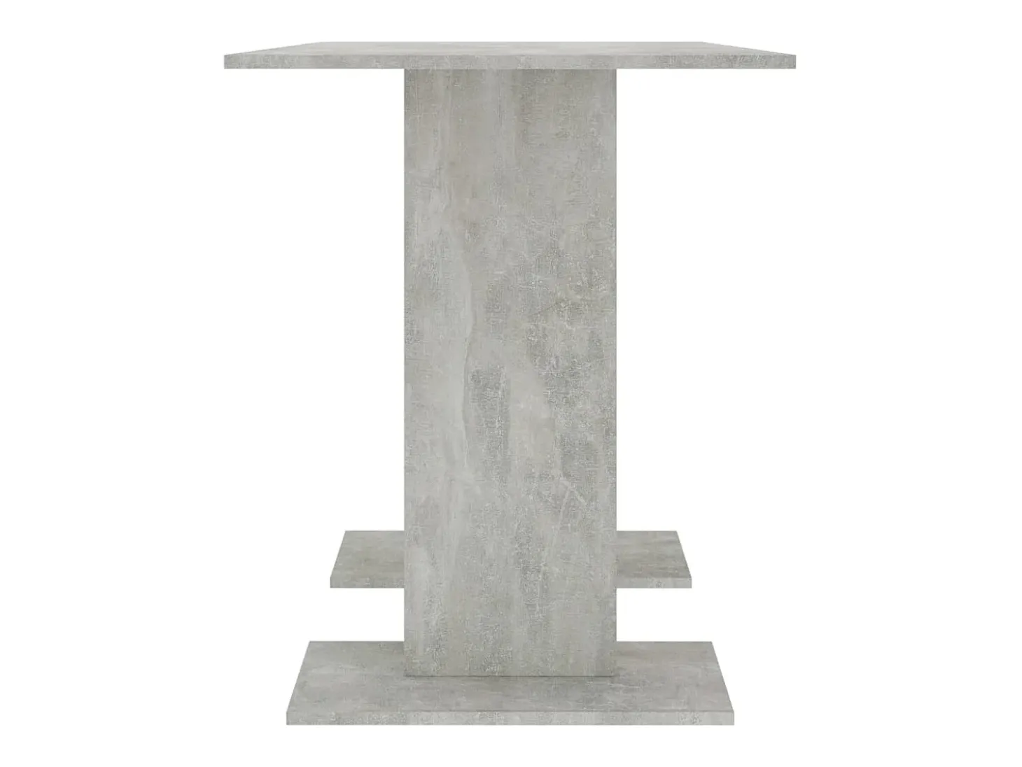 Mesa de comedor de madera gris hormigón 110x60x75 cm