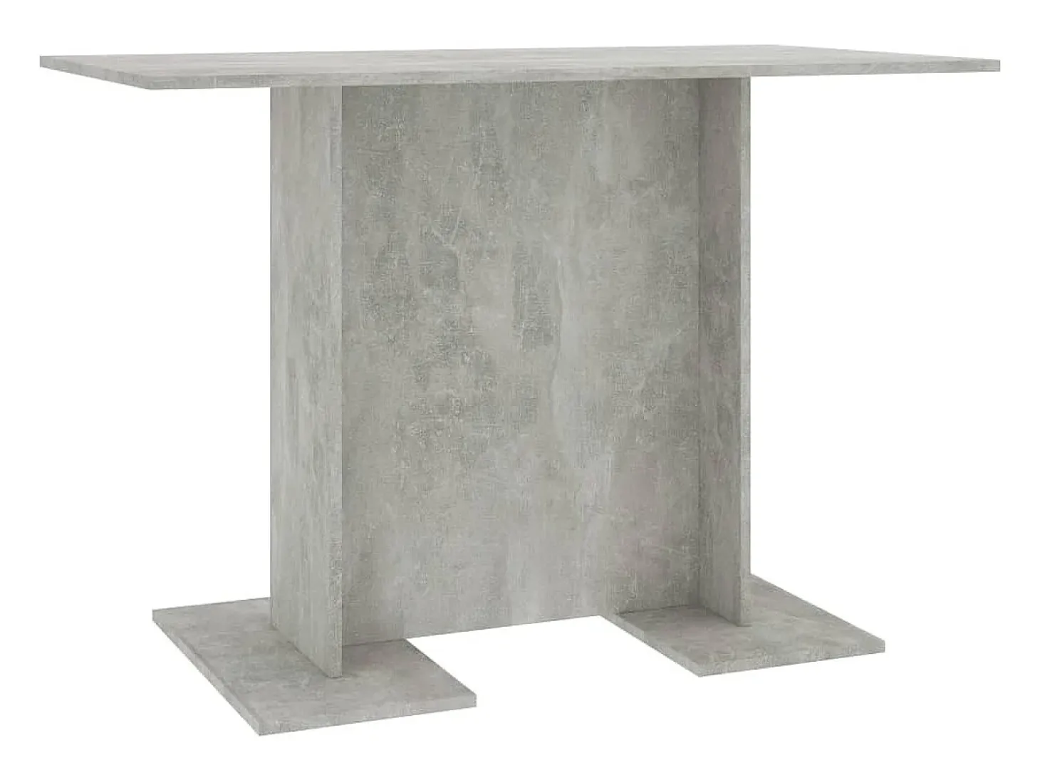 Mesa de comedor de madera gris hormigón 110x60x75 cm