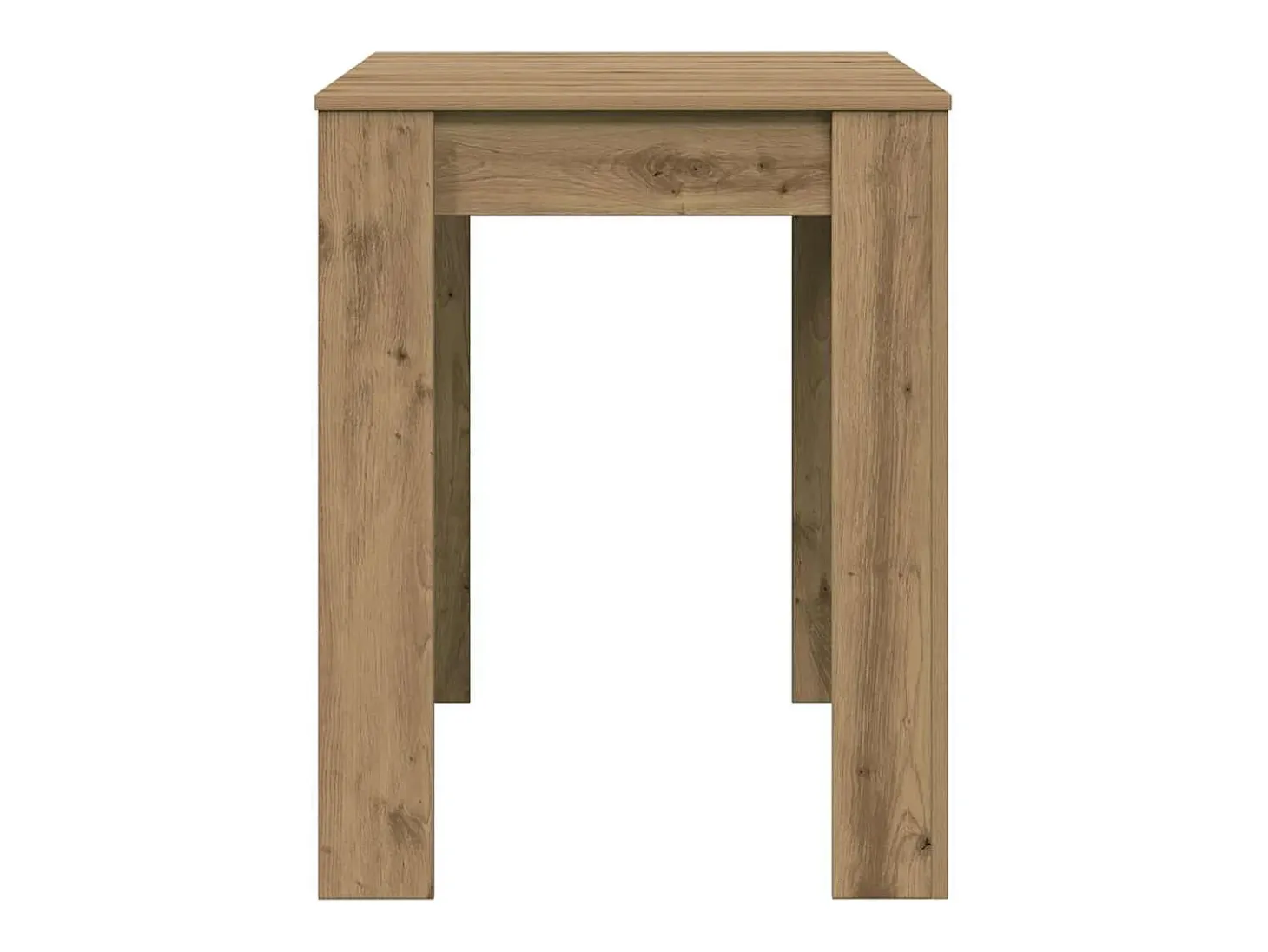 Mesa de comedor de roble artesanal 120x60x76 cm madera de ingeniería