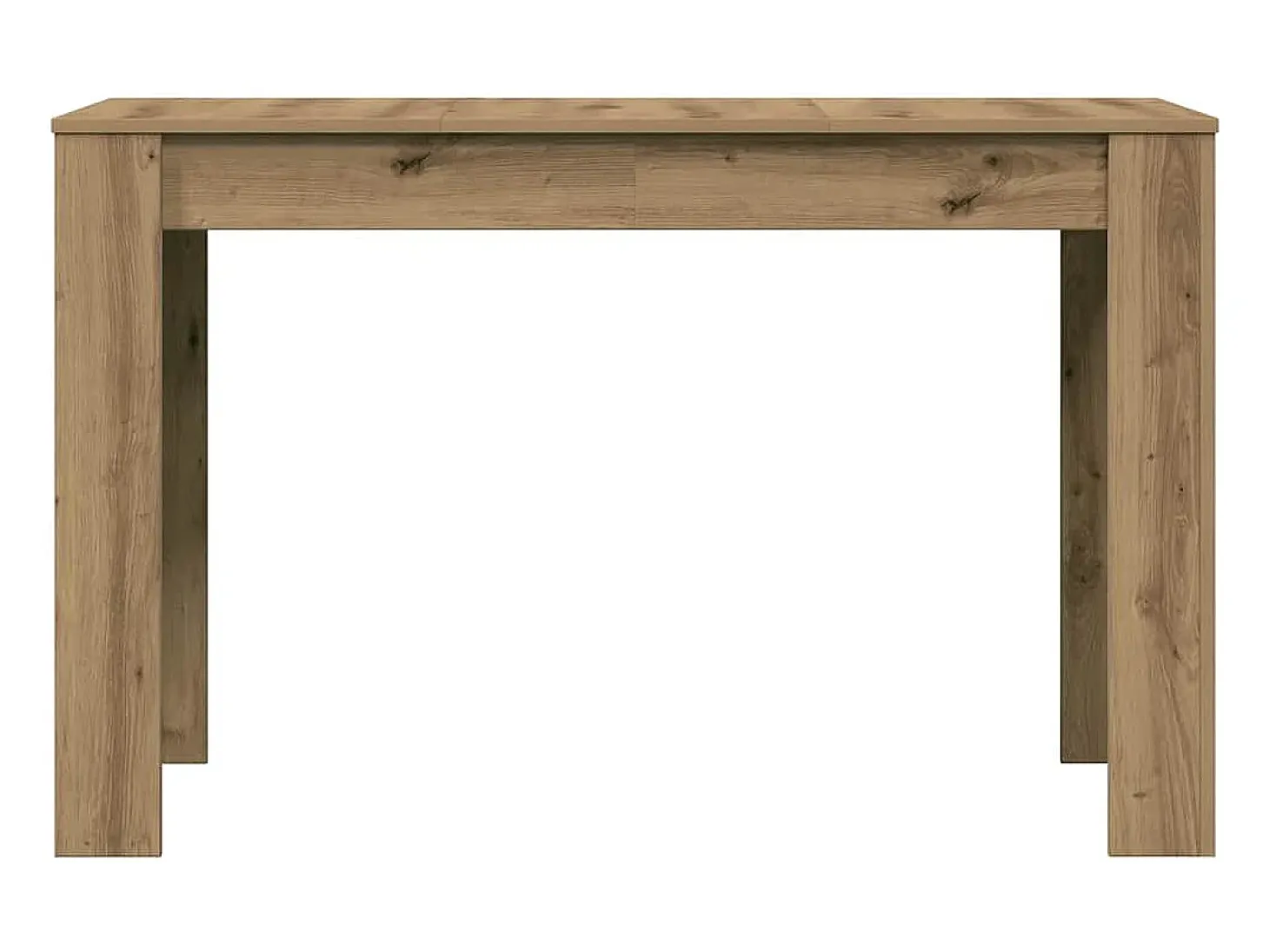 Mesa de comedor de roble artesanal 120x60x76 cm madera de ingeniería