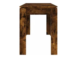 Mesa de comedor de roble ahumado 120x60x76 cm madera de ingeniería