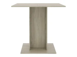 Mesa de comedor de roble Sonoma 80x80x75 cm Madera de ingeniería