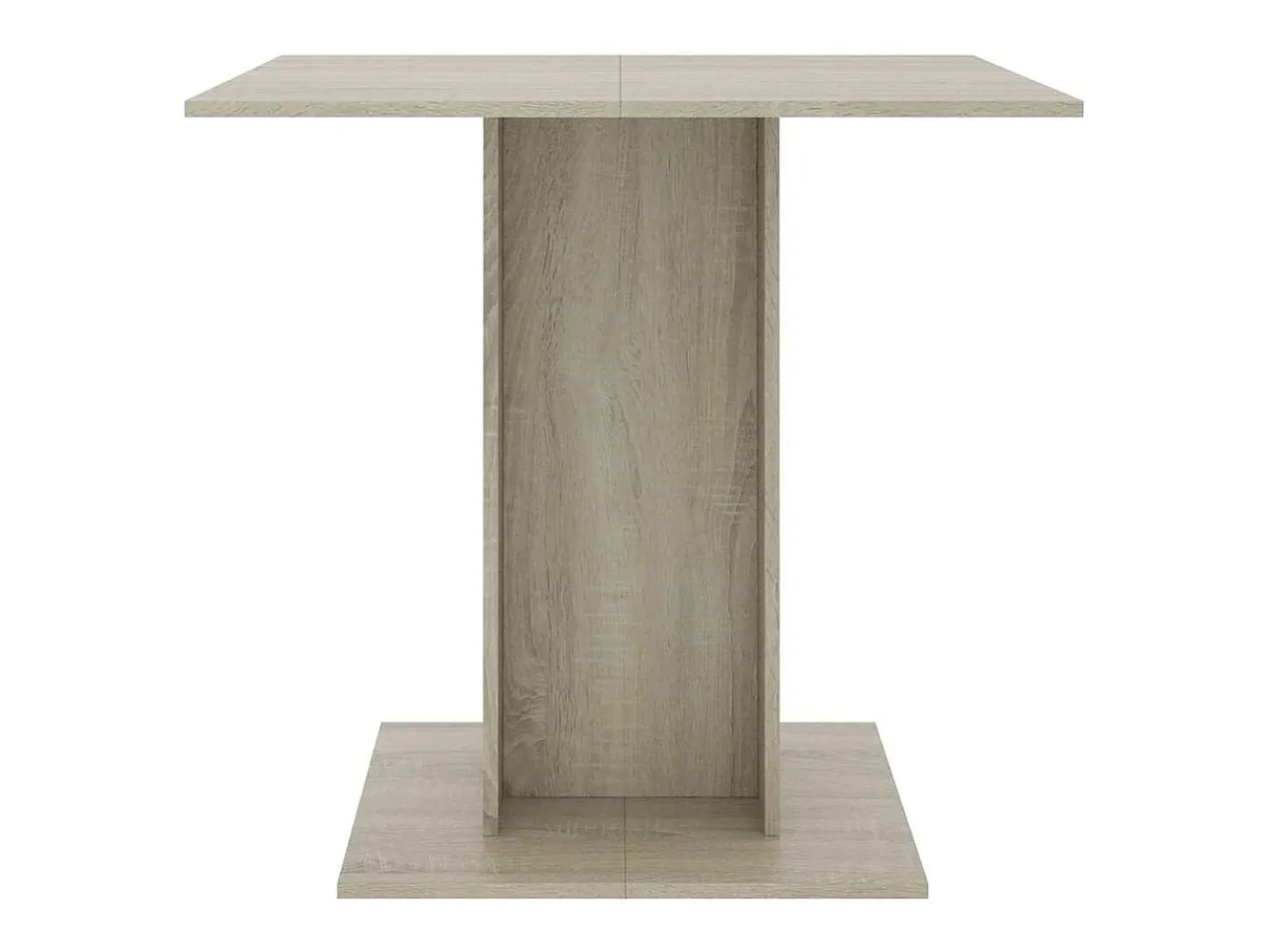 Mesa de comedor de roble Sonoma 80x80x75 cm Madera de ingeniería