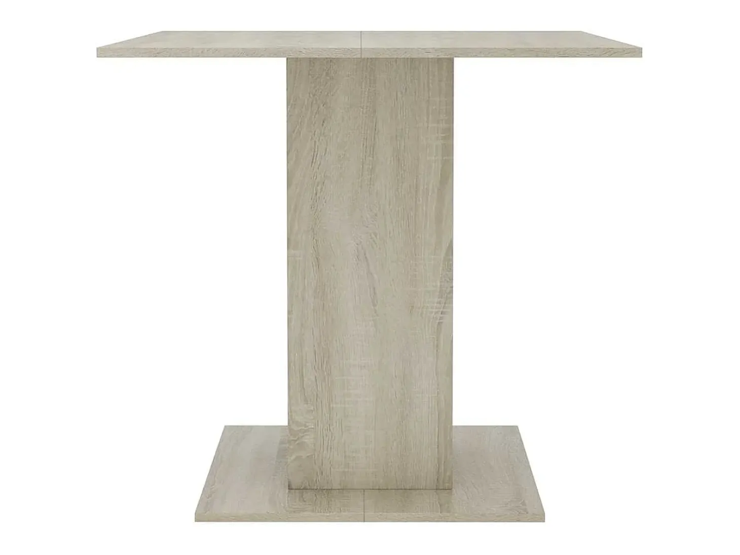Mesa de comedor de roble Sonoma 80x80x75 cm Madera de ingeniería