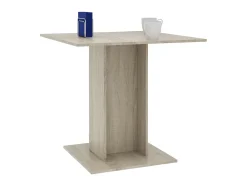 Mesa de comedor de roble Sonoma 80x80x75 cm Madera de ingeniería