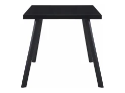 Mesa de comedor de vidrio templado negro 180x90x75 cm