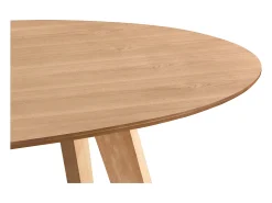 Mesa de comedor diseño escandinavo oval roble L160 MARIK