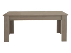 Mesa de comedor diseño extensible 160-210 x 90 cm madera olmo Jesi Pearl