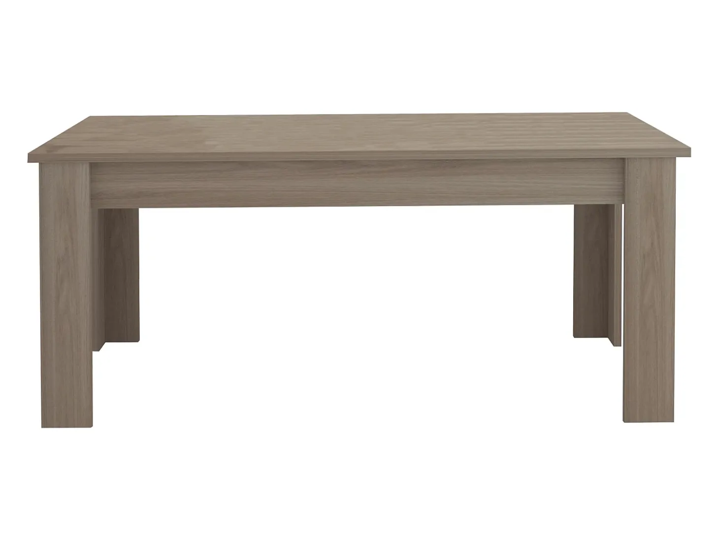 Mesa de comedor diseño extensible 160-210 x 90 cm madera olmo Jesi Pearl