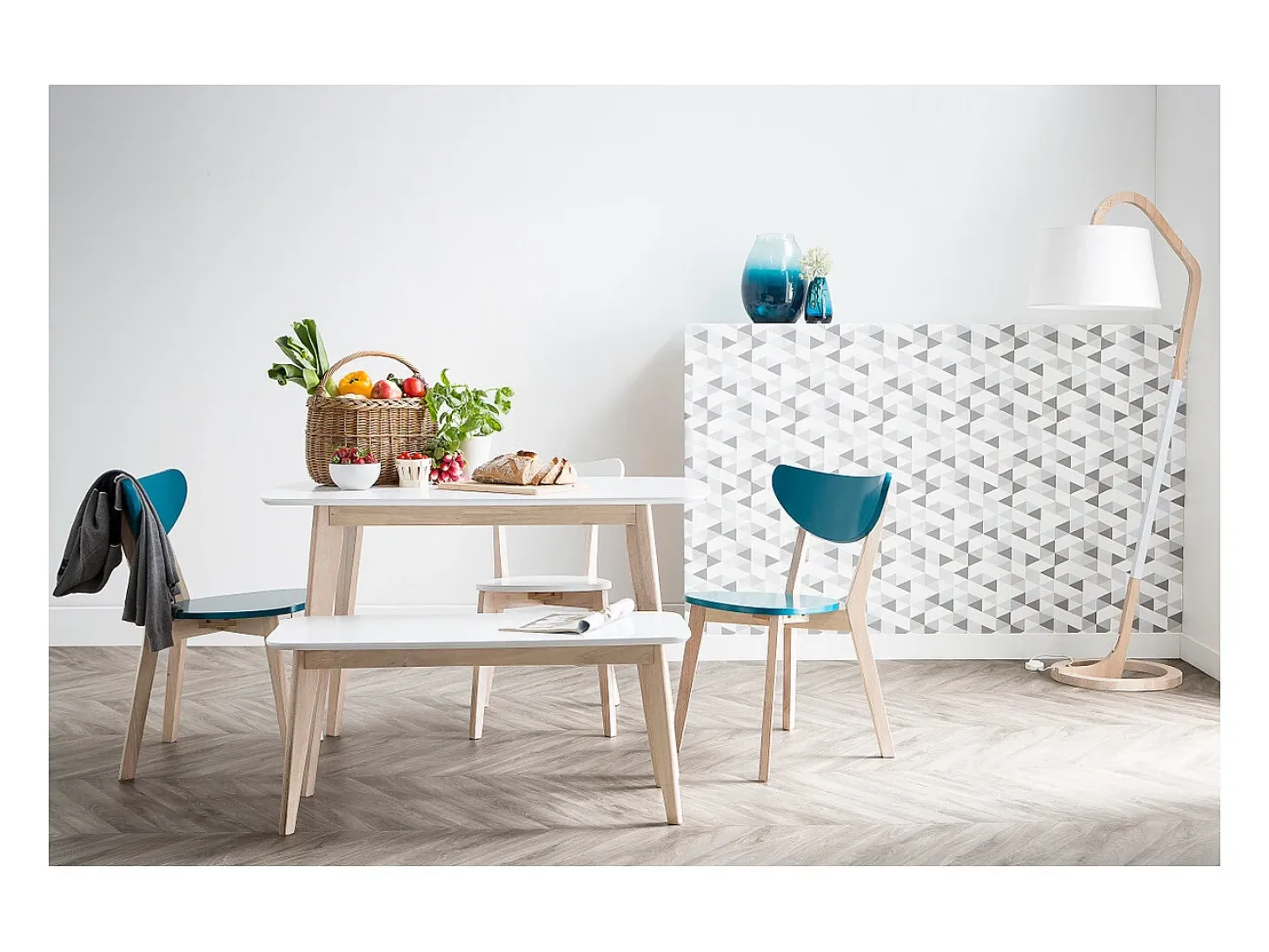 Mesa de comedor diseño L120 LEENA