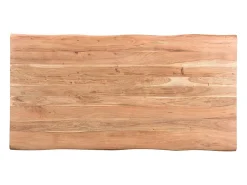 Mesa de comedor en acacia y metal L175 EDGE