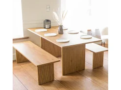 Mesa de comedor en madera estilo escandinavo 180x90cm ALMA - HAPPY GARDEN