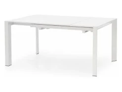 Mesa de comedor extensible Mike lacada en blanco - 130cm / 210cm