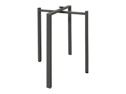 Mesa de comedor extensible de madera Kristo patas en V-Color Marrón-Base y soporte con ruedas-5 alargaderas finas-Ancho extensible