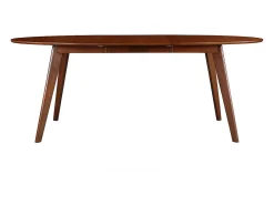 Mesa de comedor extensible diseño nogal L150-200 MARIK