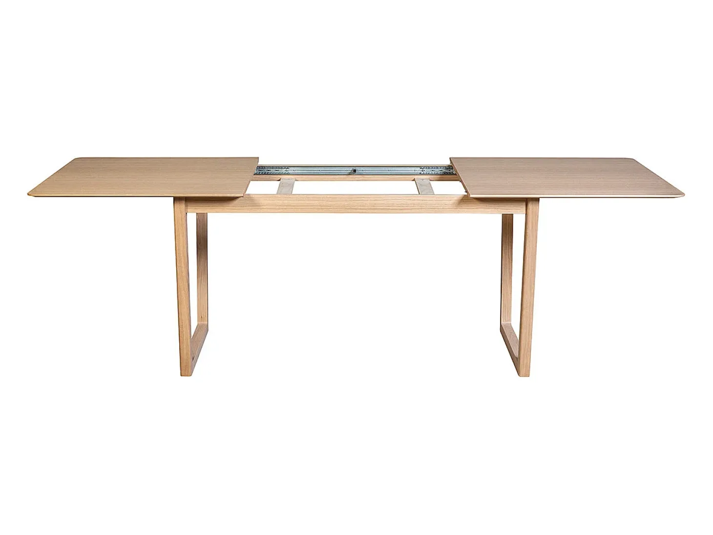 Mesa de comedor extensible chapado roble L160-240 cm LAHO