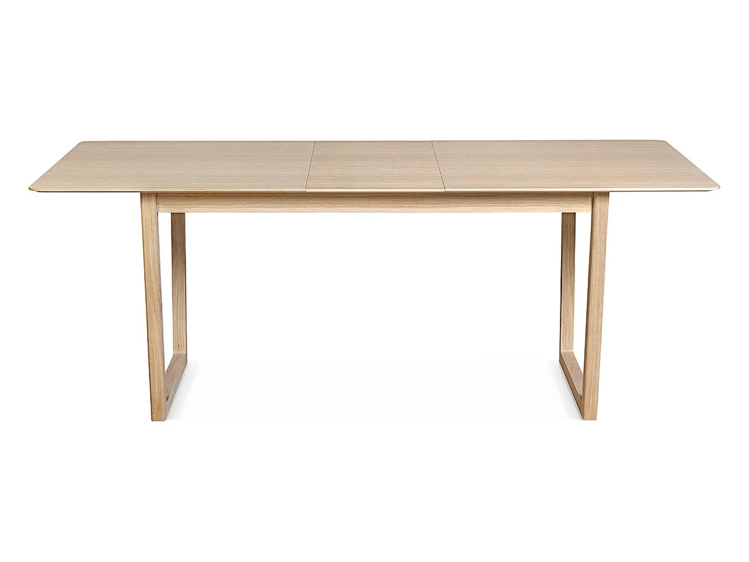 Mesa de comedor extensible chapado roble L160-240 cm LAHO