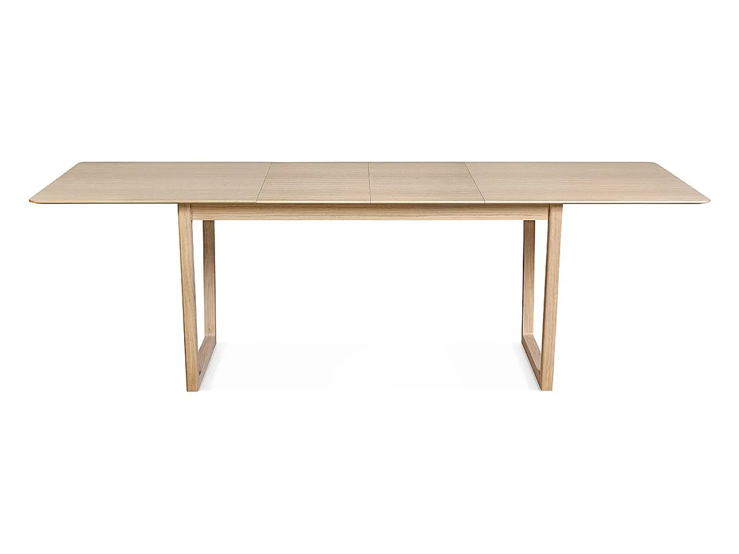 Mesa de comedor extensible chapado roble L160-240 cm LAHO