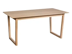 Mesa de comedor extensible chapado roble L160-240 cm LAHO