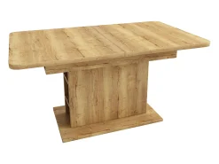 Mesa de comedor extensible de madera PB con espacio de almacenamiento - Natural claro