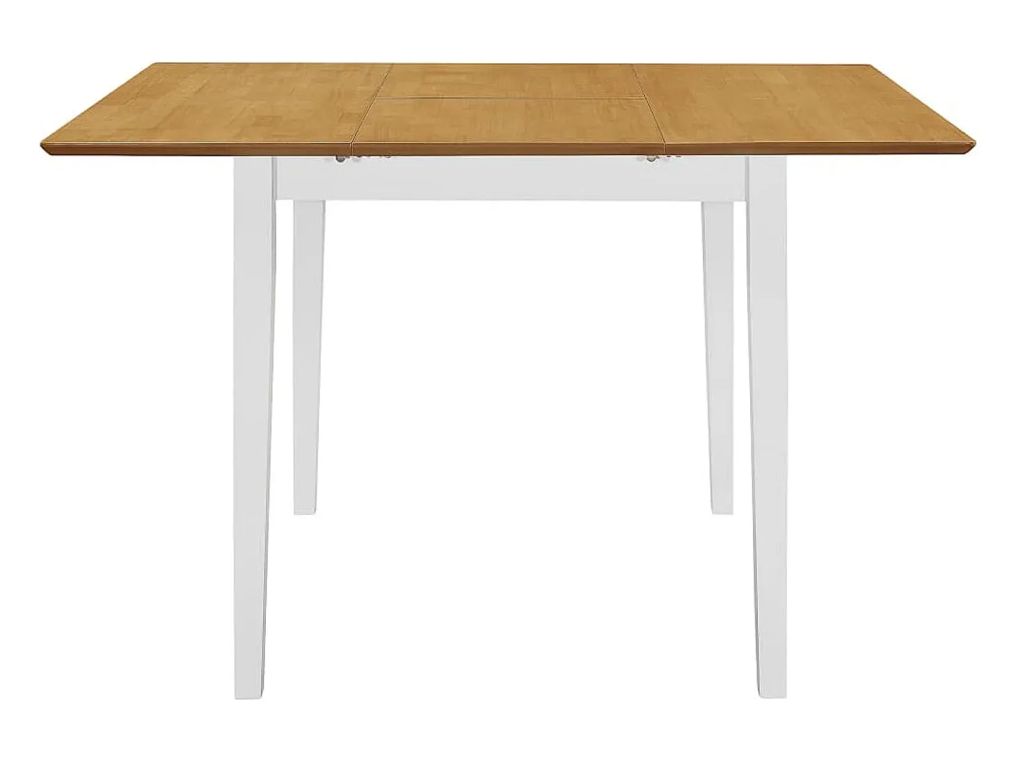 Mesa de comedor extensible MDF blanca (80-120)x80x74 cm ES348463
