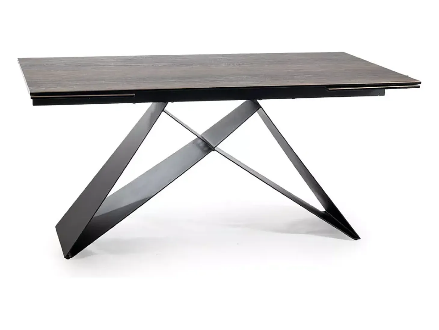 Mesa de comedor extensible de diseño con tablero cerámico Legno 160-240 cm Acebo