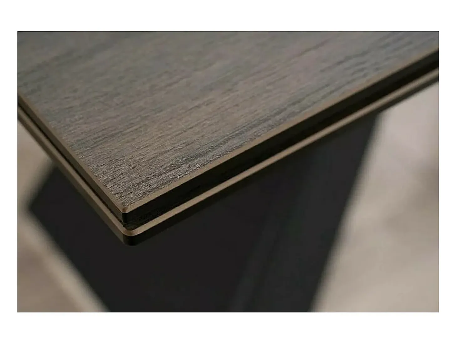 Mesa de comedor extensible de diseño con tablero cerámico Legno 160-240 cm Acebo