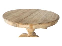 Mesa de comedor extensible de madera de mango fabricada a mano