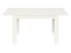 Mesa de comedor extensible en blanco brillo 140-190x90 cm Sira Blanco Brillo