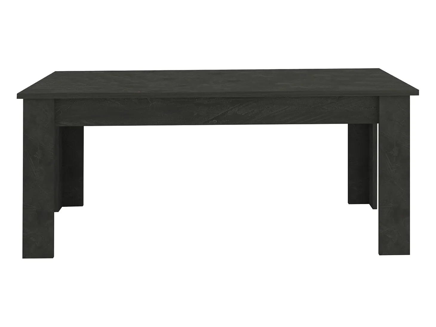 Mesa de comedor extensible 140-190 x 90 cm sala de estar pizarra Jesi Mile