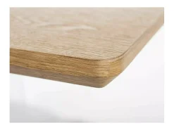 Mesa de comedor extensible 160-200 cm aspecto roble Tommy