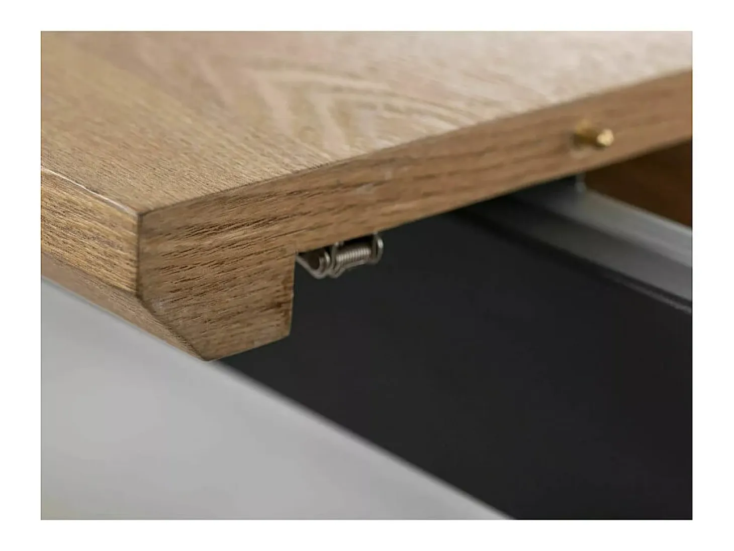 Mesa de comedor extensible 160-200 cm aspecto roble Tommy