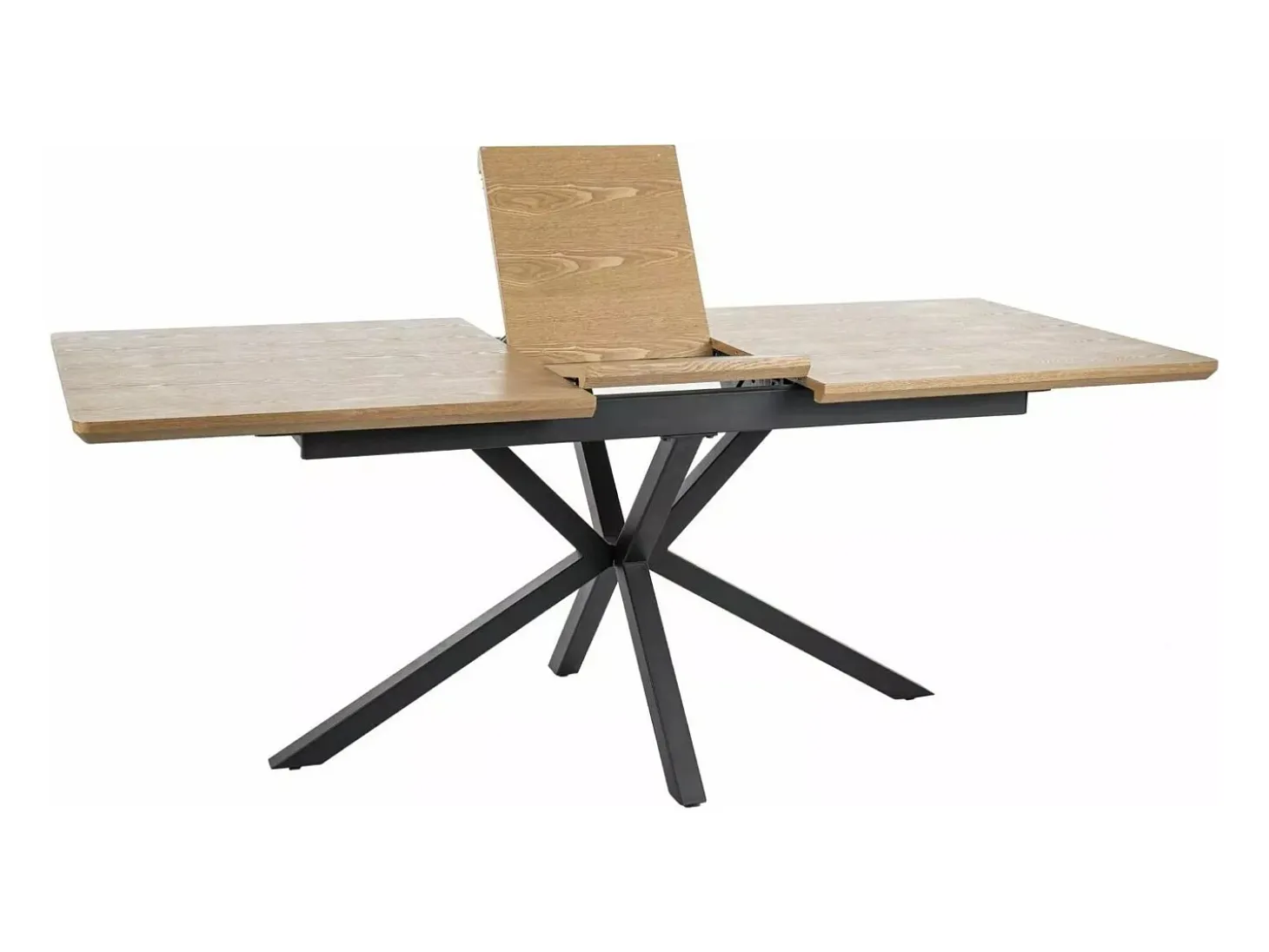 Mesa de comedor extensible 160-200 cm aspecto roble Tommy