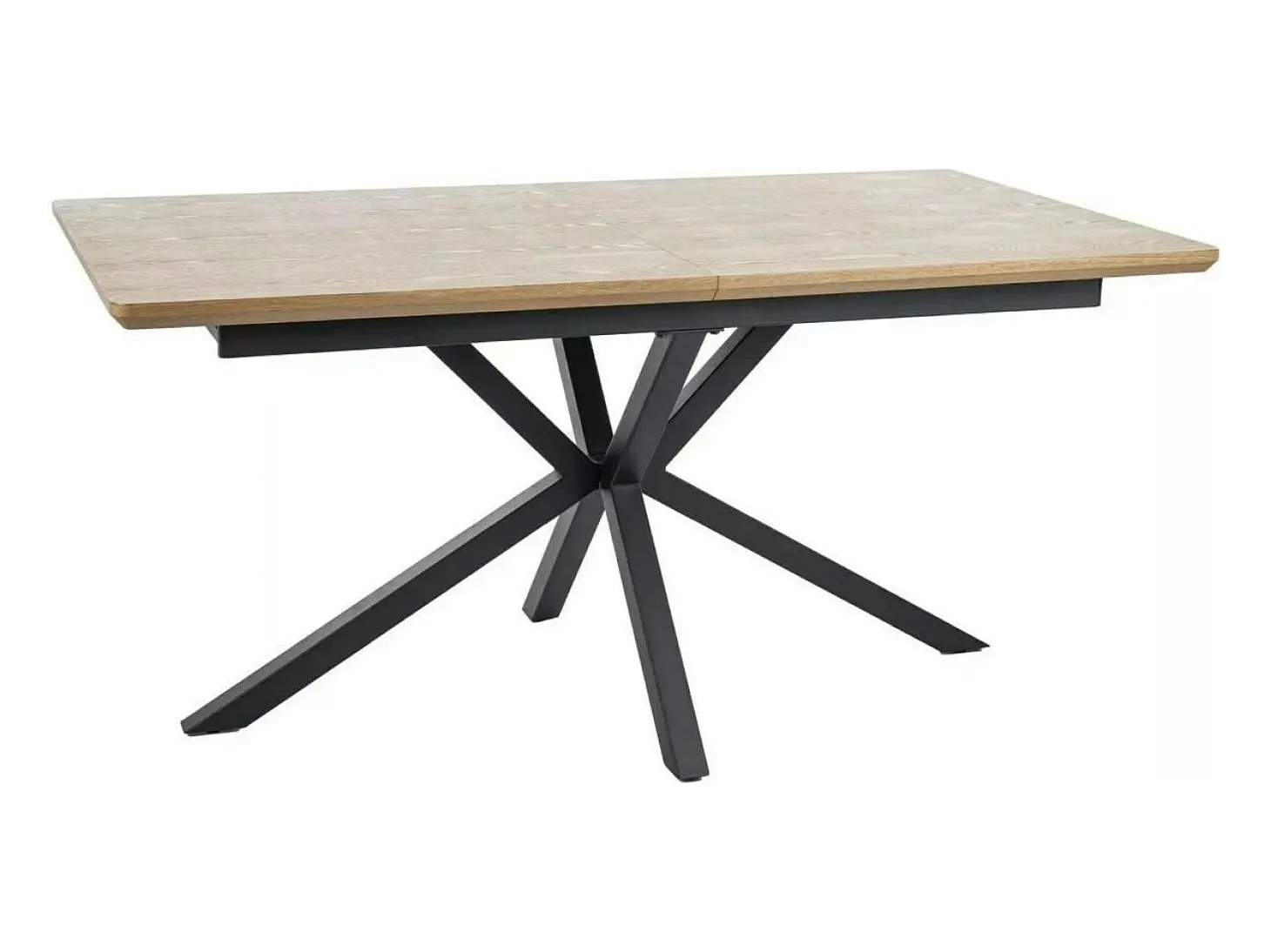 Mesa de comedor extensible 160-200 cm aspecto roble Tommy