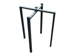 Mesa de comedor extensible de madera Ribo-Color Natural-Soporte 4 pies-Alargaderas -Ancho extensible