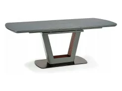 Mesa de comedor extensible Bussy 160-200 diseño gris