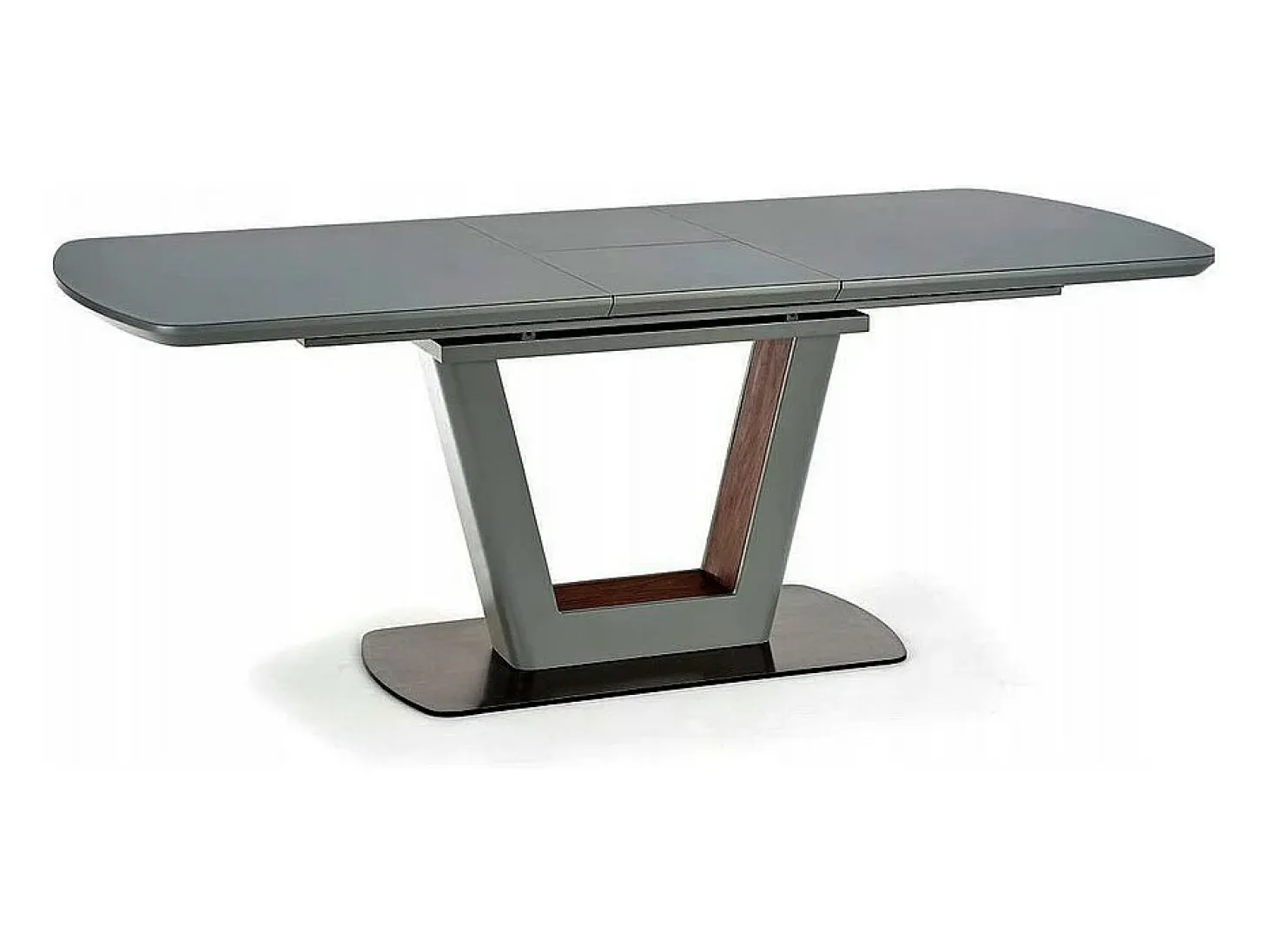 Mesa de comedor extensible Bussy 160-200 diseño gris