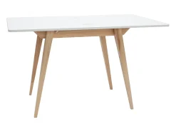 Mesa de comedor extensible 90 x 65 cm Envelope Blanca
