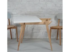 Mesa de comedor extensible 90 x 65 cm Envelope Blanca