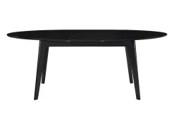 Mesa de comedor extensible negra L160-200 cm MARIK