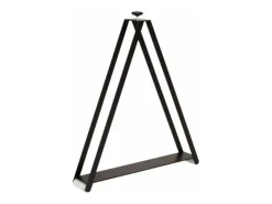 Mesa de comedor extensible de madera Ribo-Color Marrón-Soporte 4 pies-5 alargaderas finas-Ancho extensible