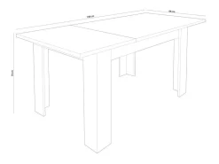 Mesa de comedor extensible Corfu Cambria