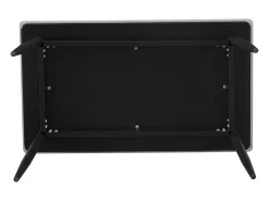 Mesa de comedor GRANVIA – 140x80 cm – Efecto pizarra – Estructura metálica – Estilo industrial y práctico