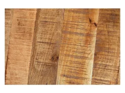 Mesa de comedor LODEN – Madera maciza de mango barnizada – 200 cm – Estilo industrial