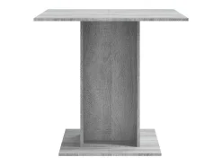 Mesa de comedor madera contrachapada gris Sonoma 80x80x75 cm